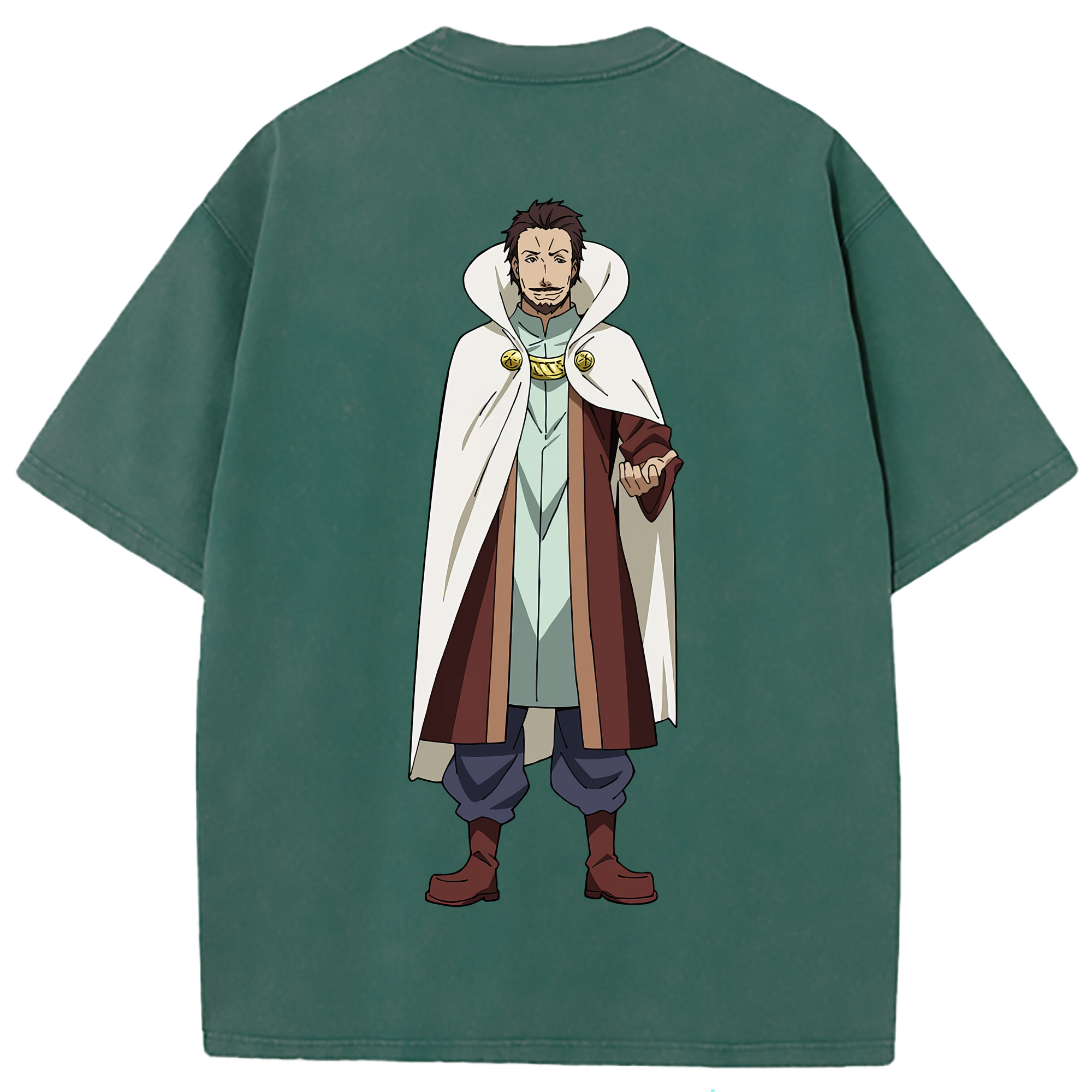 （画像用） 転スラ Regarding Reincarnated to Slime 綿100% ヴィンテージ風 半袖Tシャツ（背面プリント）